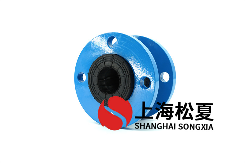 單法蘭橡膠接頭絲桿構造